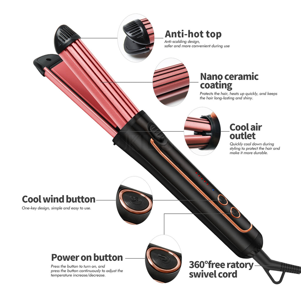 Mini Lockenstab für nasse und trockene Haare