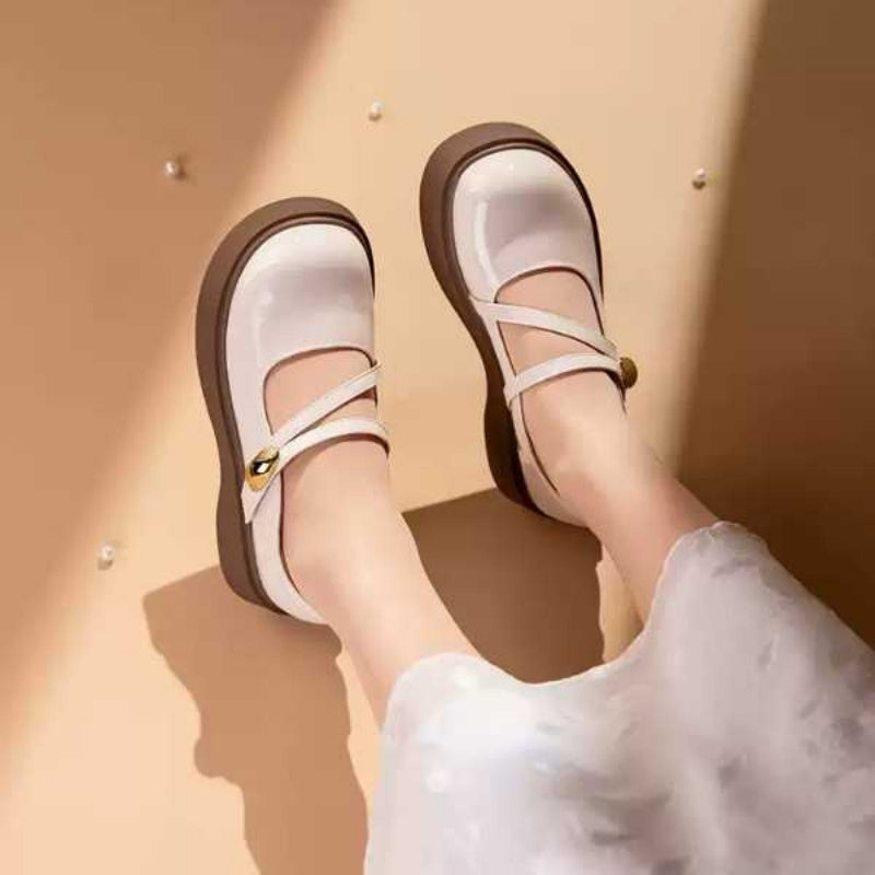 Vintage Mary Jane Plateau-Schuhe