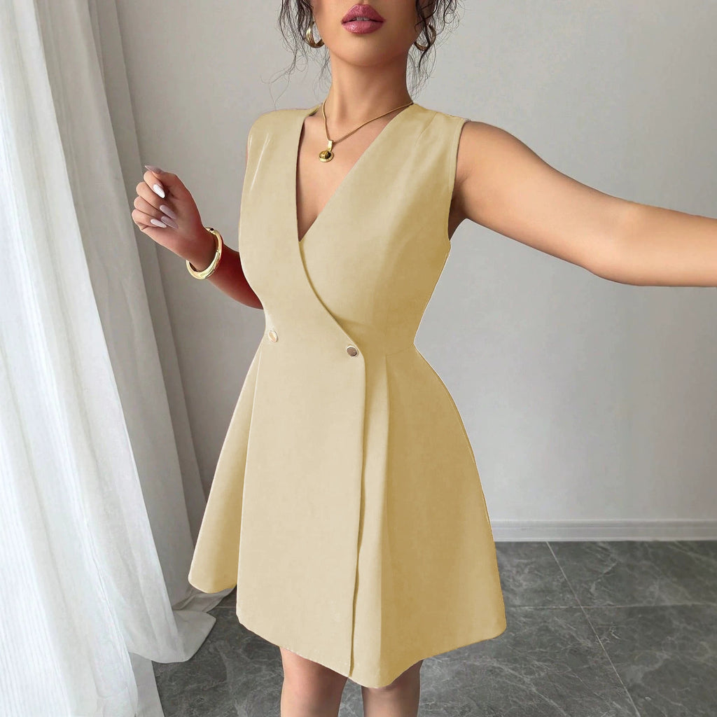 Kleines A-Linien-Kleid mit Buchstabenmuster