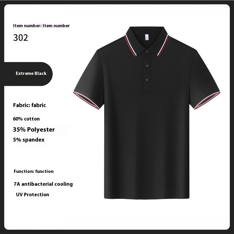 Herren Sommer T-Shirt mit Reverskragen – Bild 12 | LuxeStyle