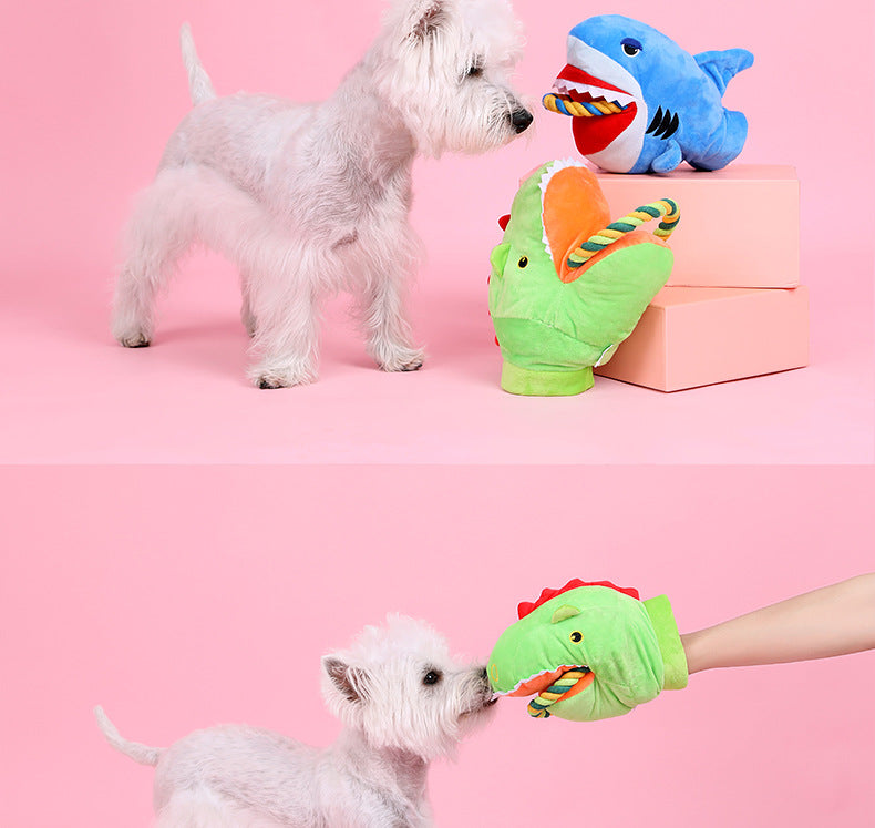Plüschtier für Hunde: Monster oder Hai