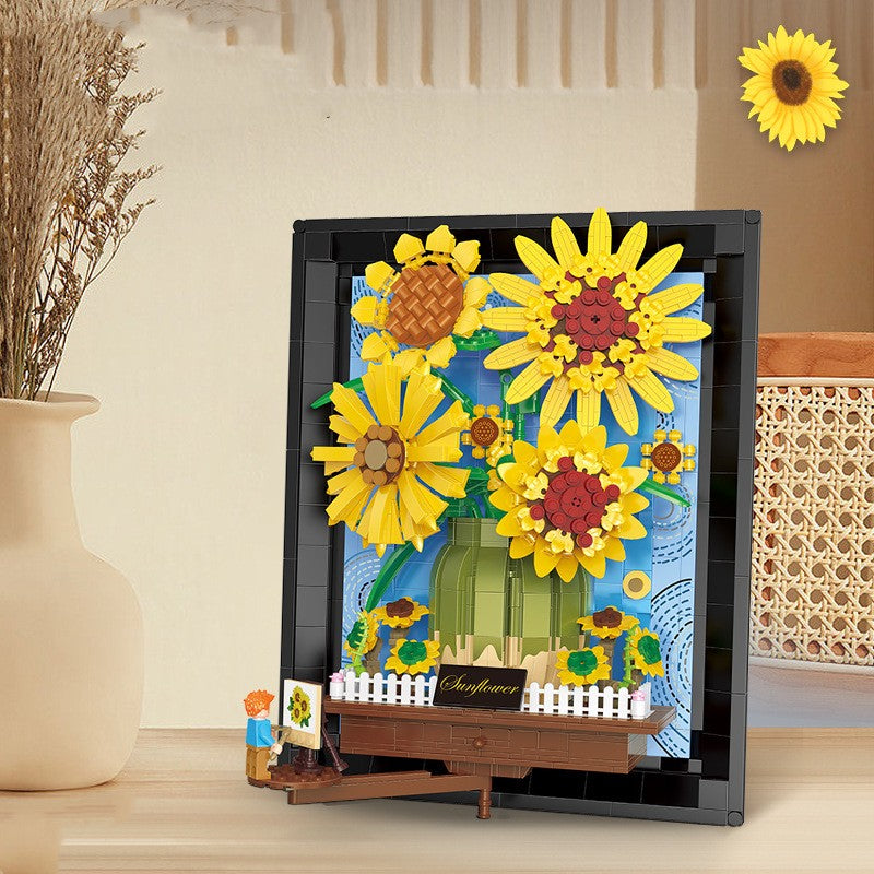 Sonnenblumen-Deko-Bausteine als Geschenk – Bild 2 | LuxeStyle