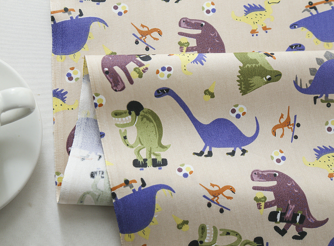 Bedruckter Baumwoll-Twill mit Cartoon-Motiven – Bild 2 | LuxeStyle