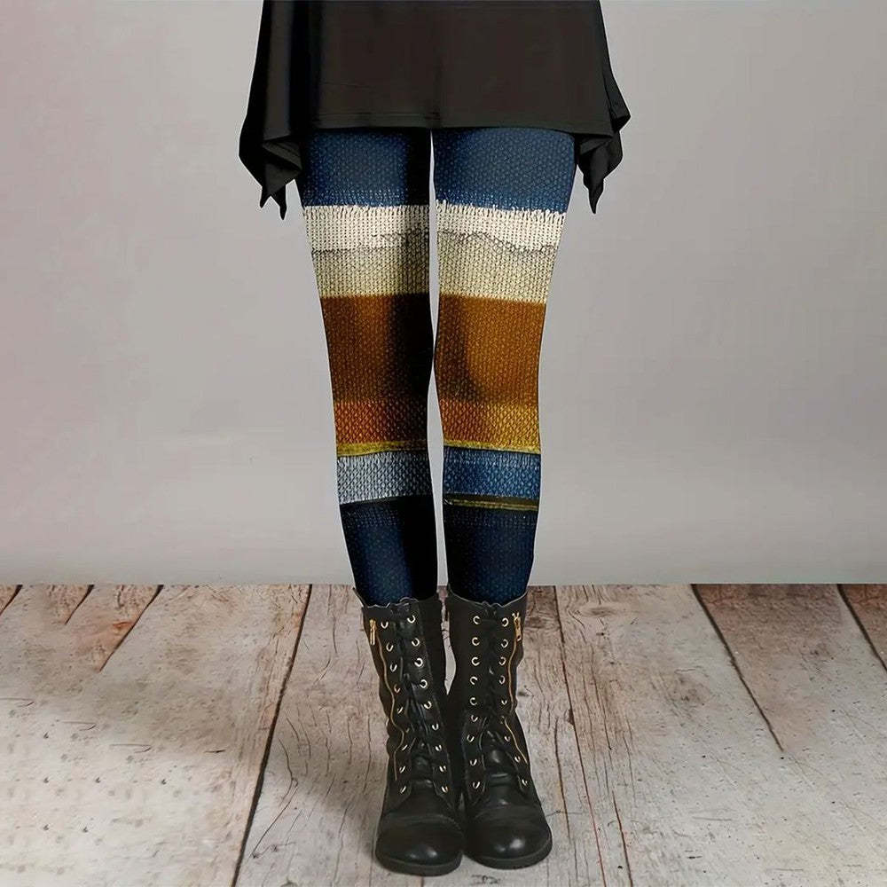 Gedruckte Leggings für Herbst und Winter