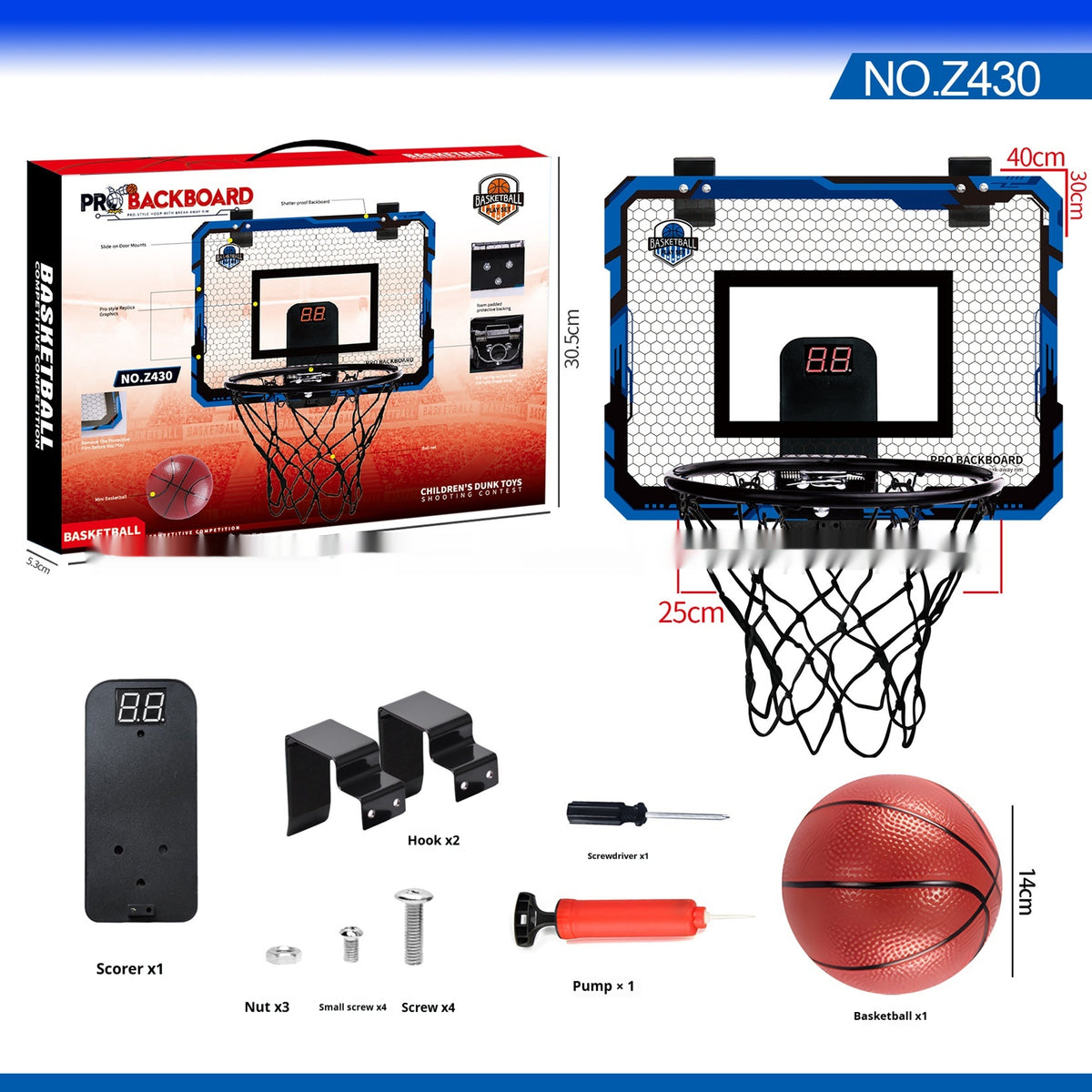 Faltbarer Basketballkorb mit Saugnapf/Haken – Bild 6 | LuxeStyle