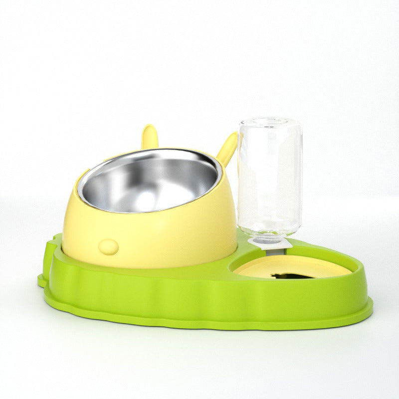 Doppelnapf Karotten-Design Edelstahl – Bild 3 | LuxeStyle