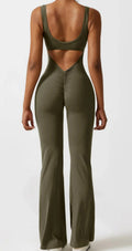 Nahtloser Yoga-Bodysuit mit Cut-Outs