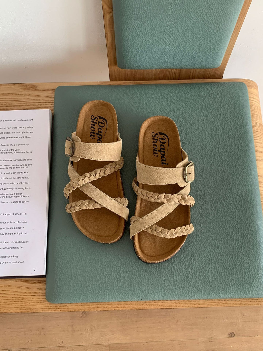 Retro Mori-Style Zehenfreie Outdoor-Slipper