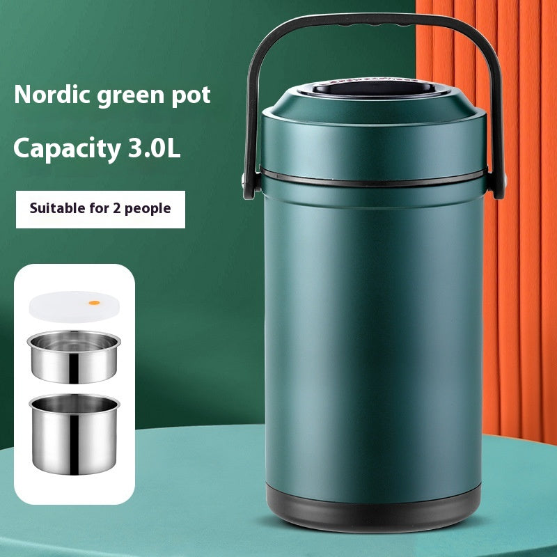 Thermos-Lunchbox aus Edelstahl, mehrlagig