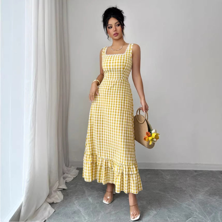 Elegantes Retro-Kleid mit Karomuster – Bild 5 | LuxeStyle