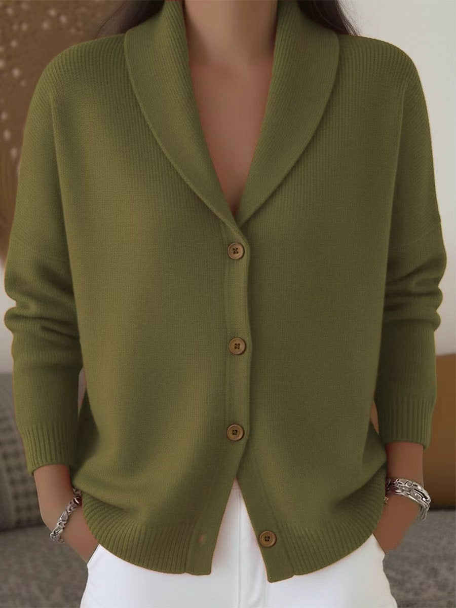 Strick-Cardigan mit Reverskragen – Ansicht 5