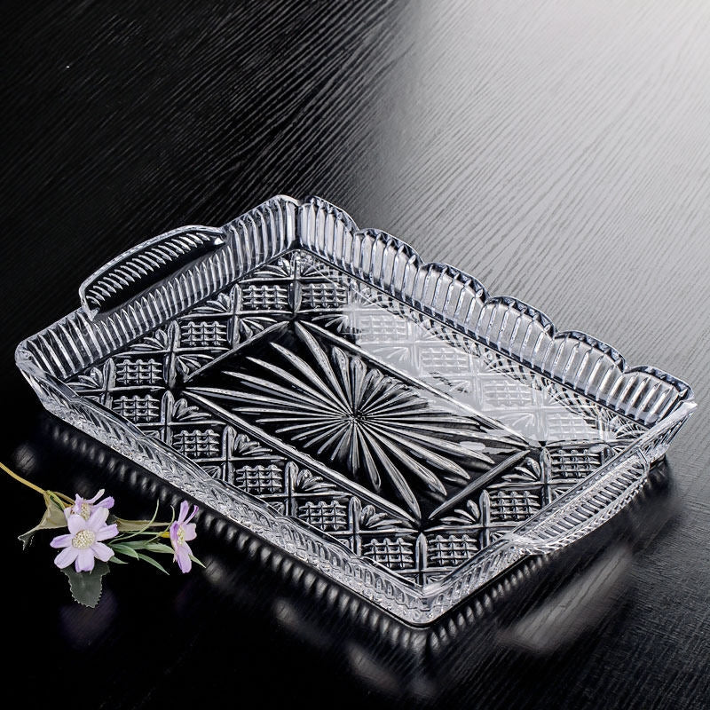 American-Style Glas-Tablett, 40 x 27.5 cm