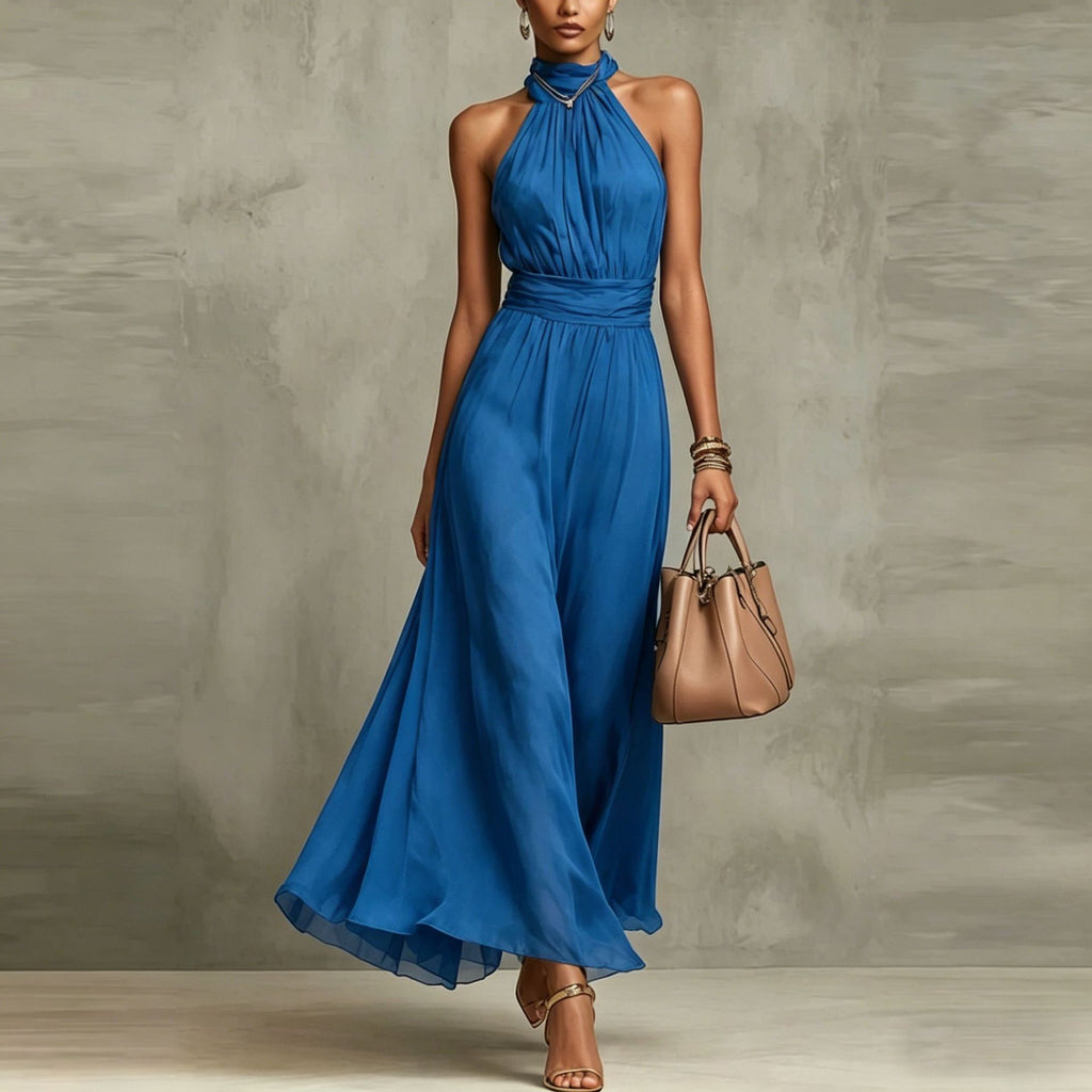 Resort-Kleid mit taillierendem, figurbetontem Plisseerock – Bild 10 | LuxeStyle