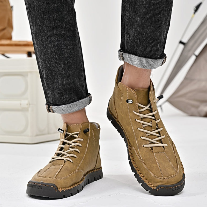 Herren Leder-Sneaker mit Handnaht – Bild 8 | LuxeStyle