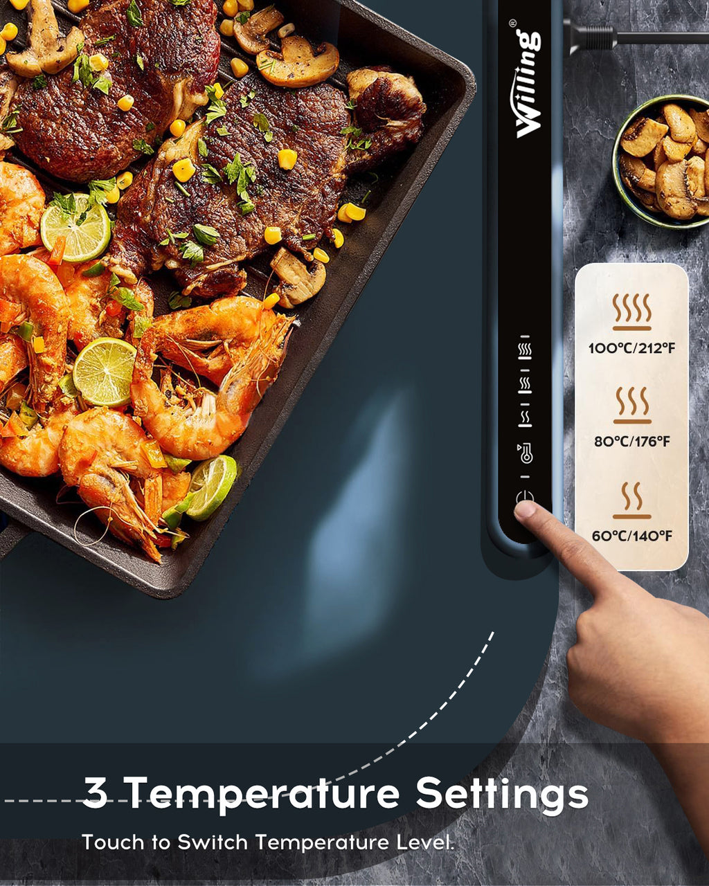 Warming Mat 250W, 3 Temperaturstufen