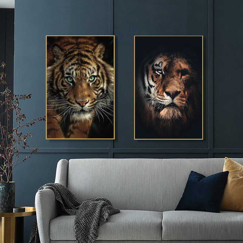 Afrikanischer Wildtiger Leinwandbild – Bild 10 | LuxeStyle