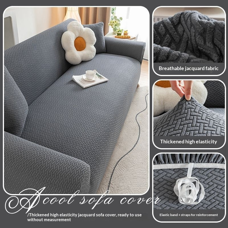 Katzenfreundlicher Sofa-Überzug gestreift