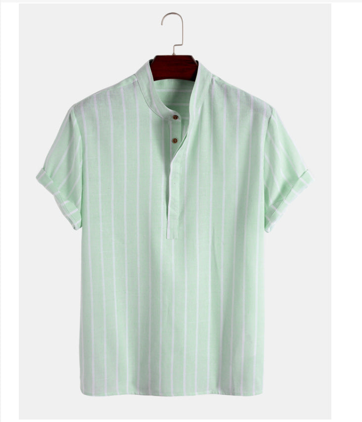 Bambus- und Leinen-Herrenshirt – Bild 5 | LuxeStyle