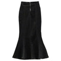 Elegante, figurbetonte Jupe mit Schlitz
