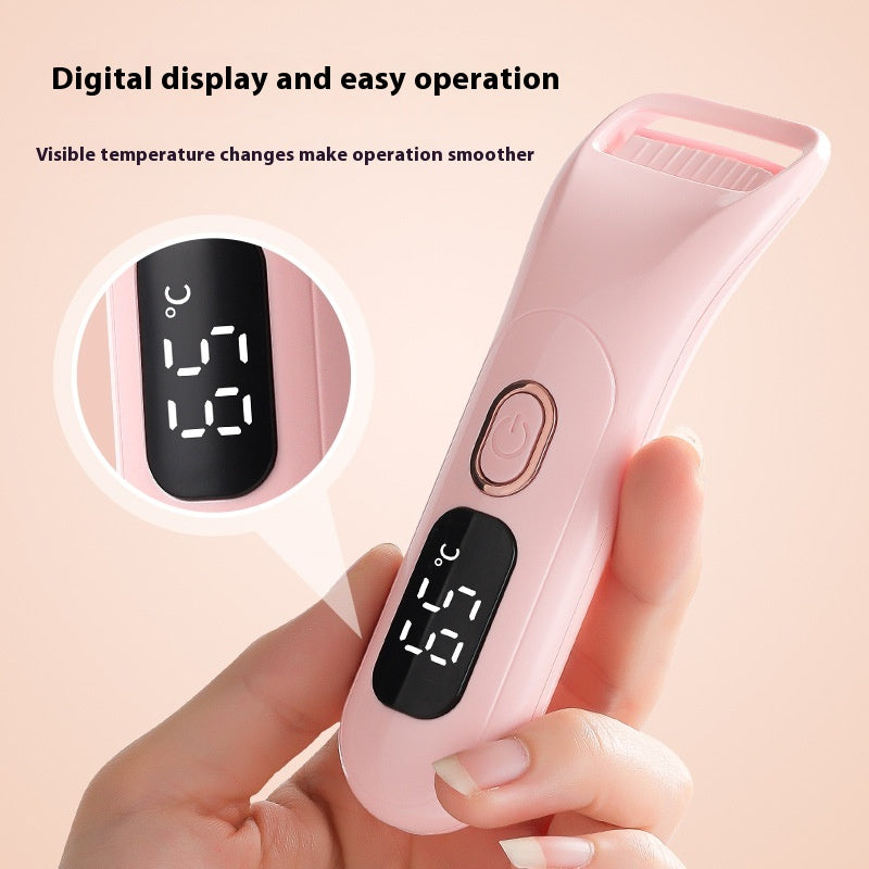 Beheizbare Wimpernzange mit Digitaldisplay