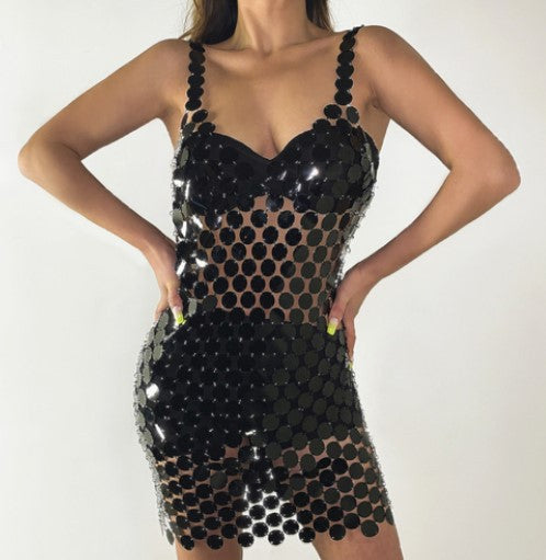 Sequined Minikleid