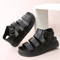 Römer Sandalen mit offener Spitze und Schnalle – Bild 21 | LuxeStyle