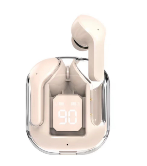 Mini-Transparente Bluetooth-Ohrhörer mit Ladebox – Trend-Modell