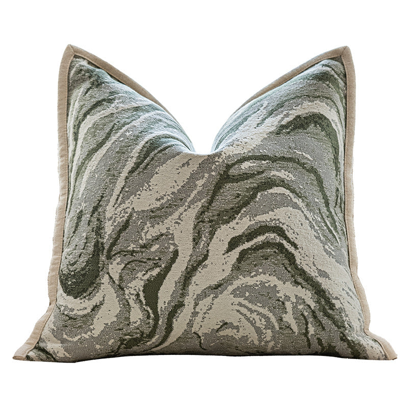 Bambusblätter-Throw-Pillow in Grün – Bild 7 | LuxeStyle