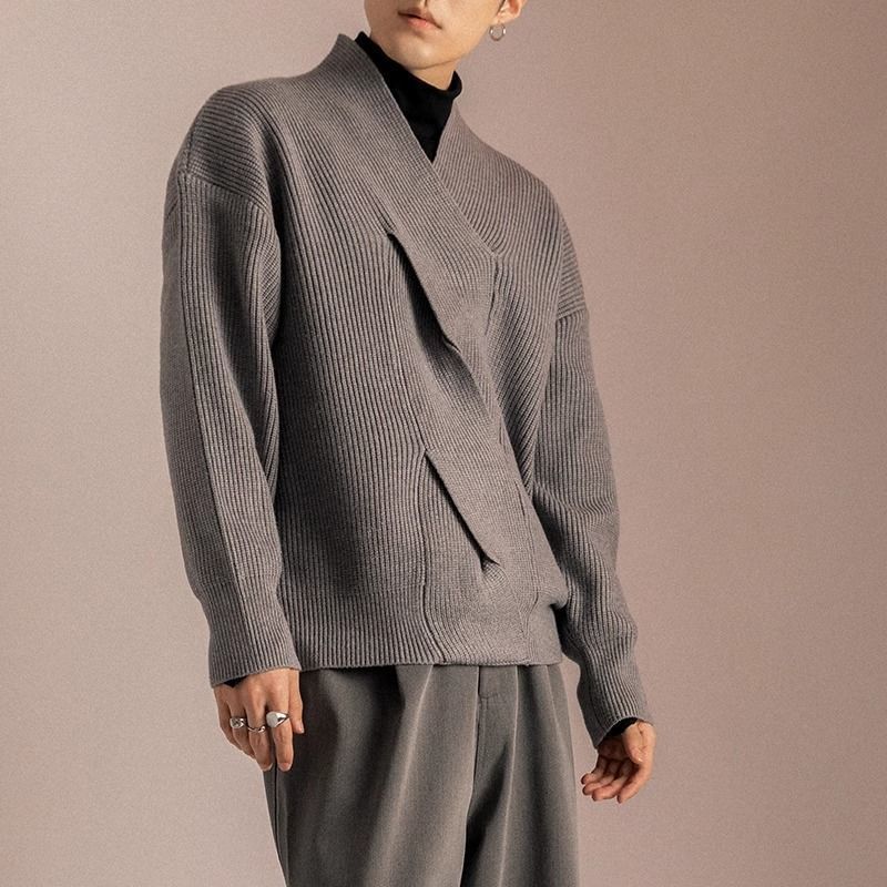 V-Ausschnitt Pullover