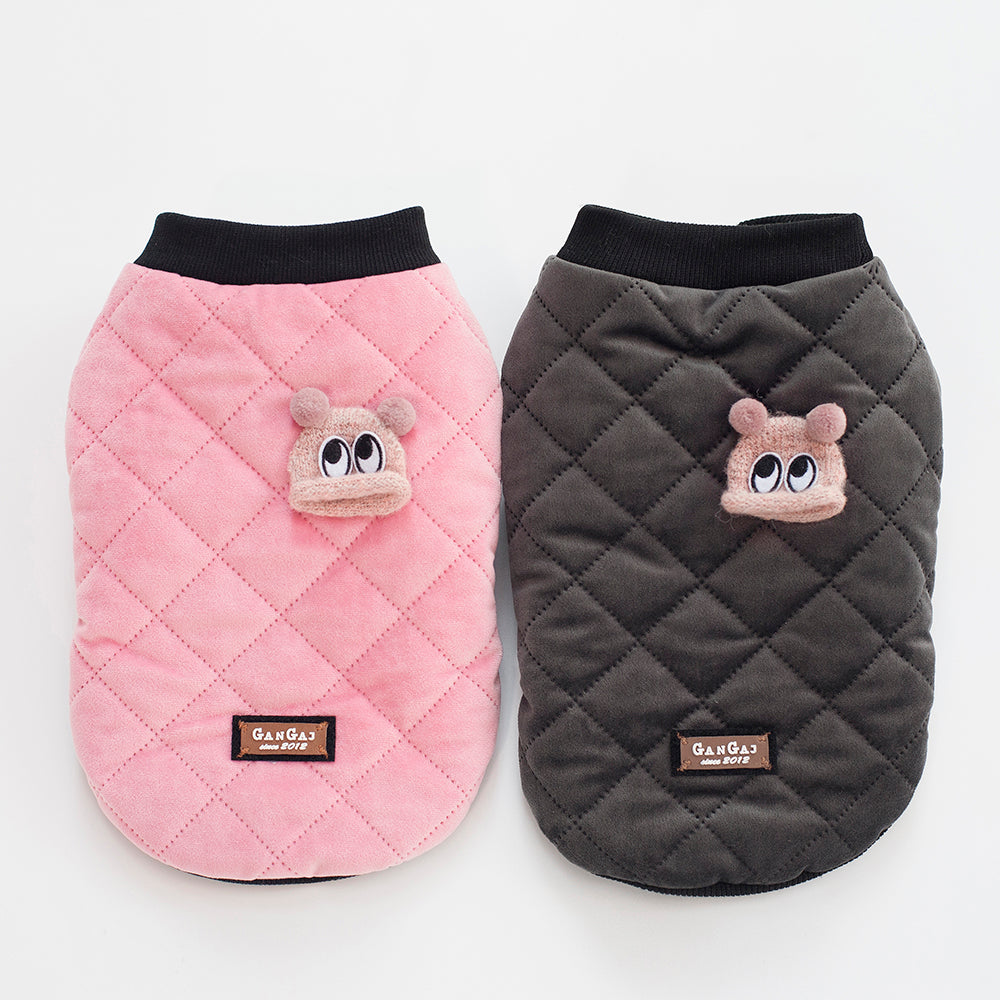 Karierte Winterjacke für kleine Hunde