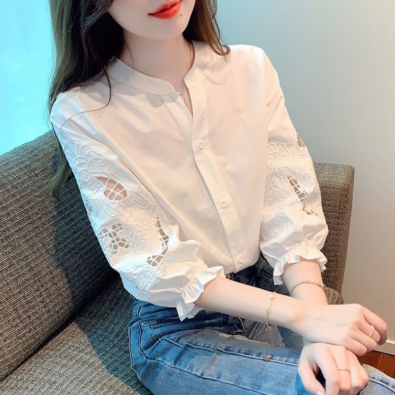 Sommerbluse Weiss