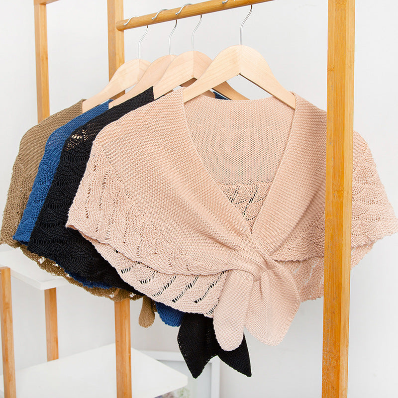 Schmaler Wollschal mit Hohlmuster – Bild 8 | LuxeStyle