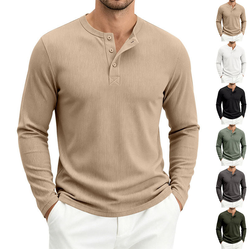 Herren Langarmshirt, gerippt