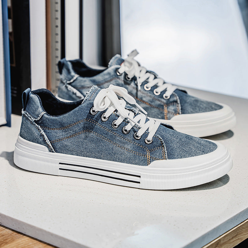Denim Low-Top Sneakers für Herren