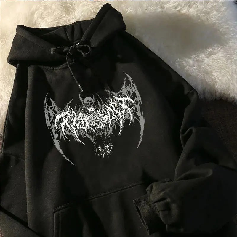 Herren-Hoodie mit Totenkopf-Print