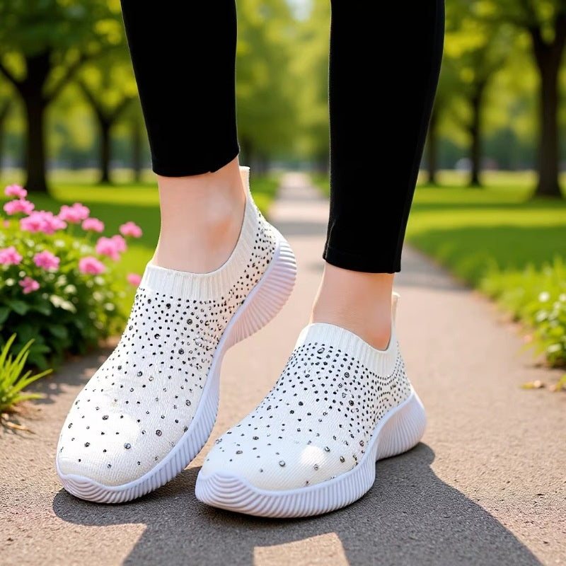 Leichte Flyknit Slip-On Freizeitschuhe