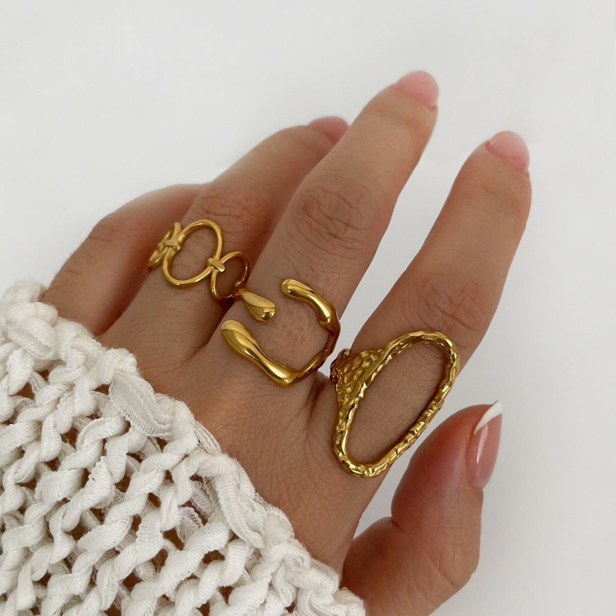 Wasserdichtes Ring-Set für Damen (6-teilig)