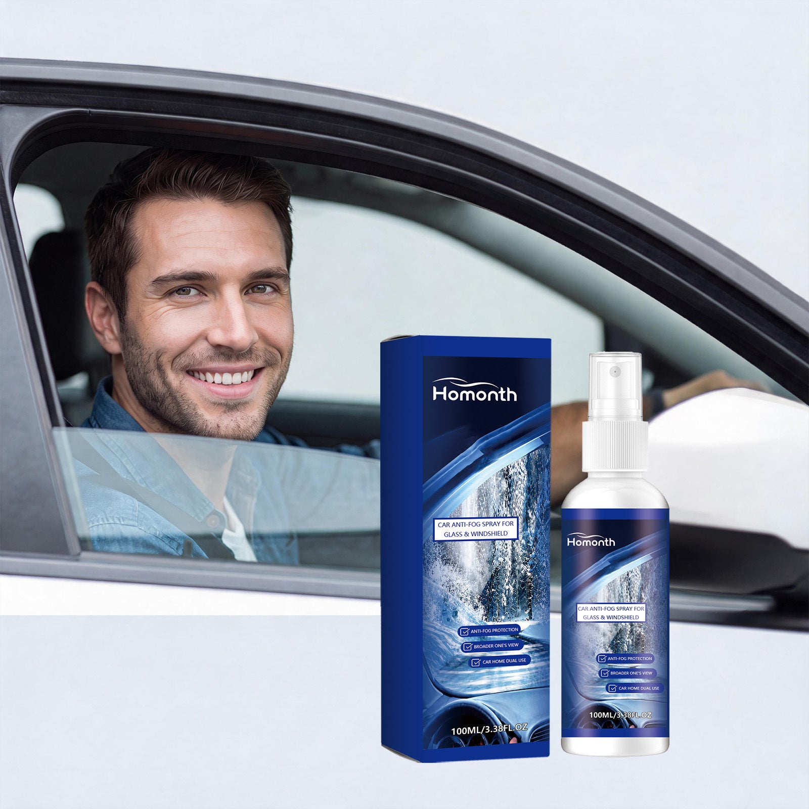 Anti-Beschlag & Hydrophobes Spray für Autoscheiben