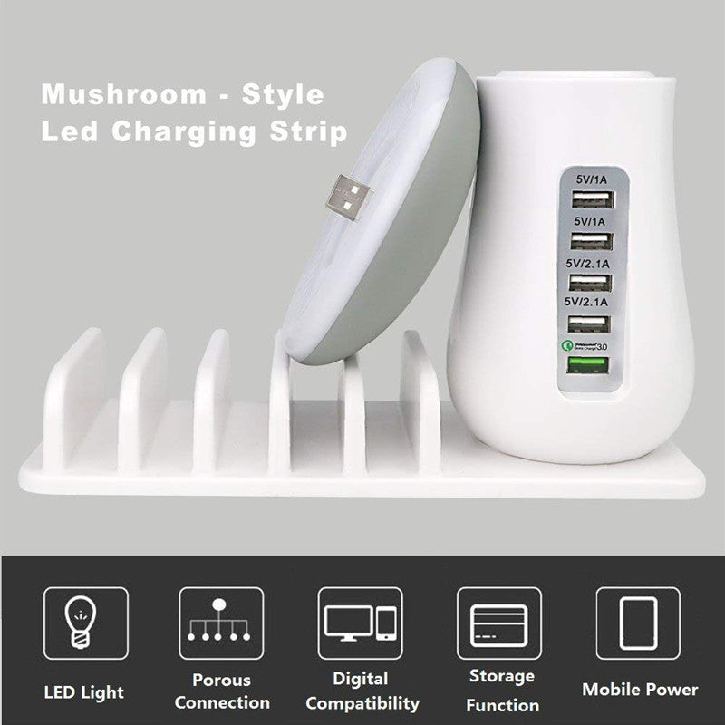 Multifunktionale Pilzlampe mit USB-Ladegerät