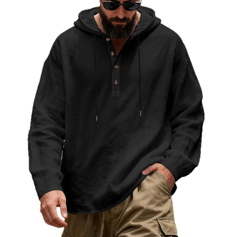 Leinen Hoodie für Herren – Bild 12 | LuxeStyle