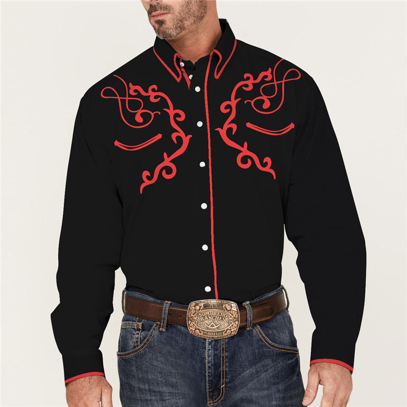 Hemd mit amerikanischem Western-Muster – Bild 11 | LuxeStyle
