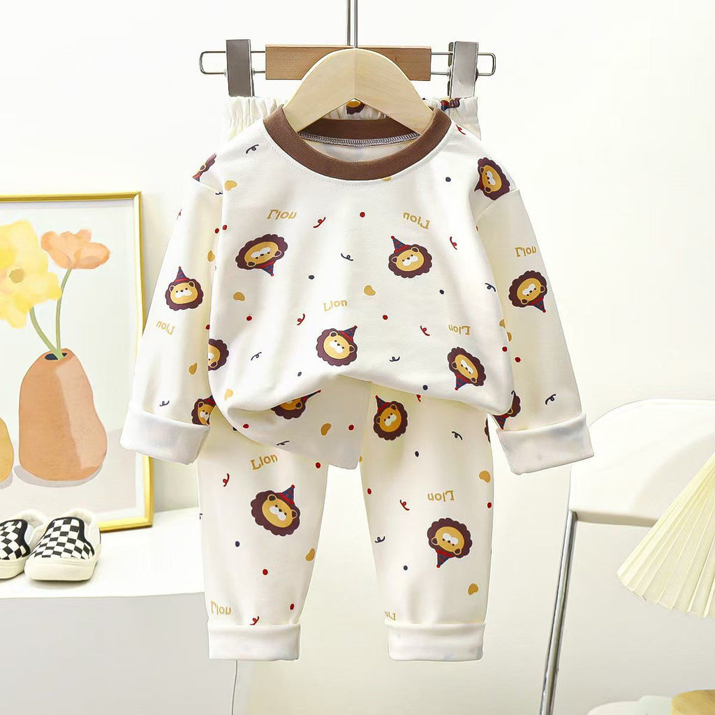 Zweiteiliges warmes Schlafanzug-Set für Kinder – Bild 5 | LuxeStyle