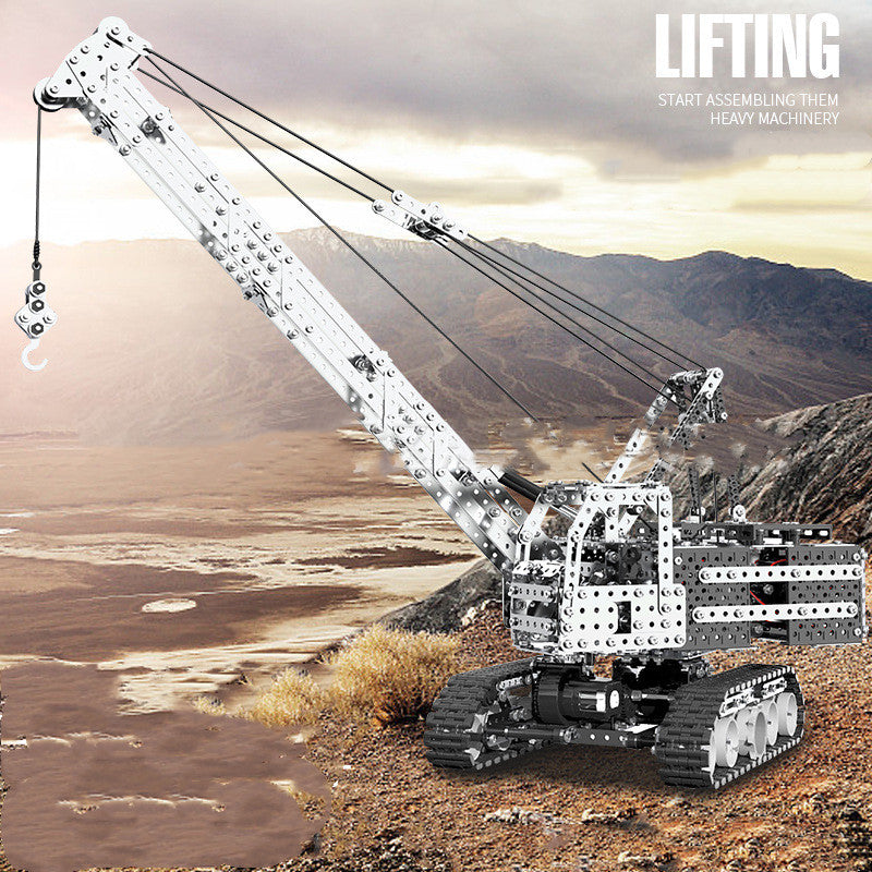 Kran Raupenfahrzeug 3D-Metallbausatz RC – Bild 5 | LuxeStyle