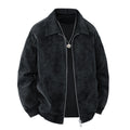 Trendige Wildleder-Jacke mit Reverskragen