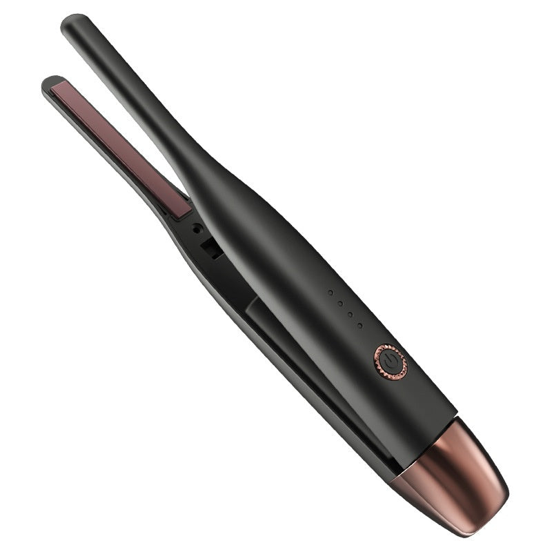 Kabelloser Mini-Haarglätter und Lockenstab für Herren