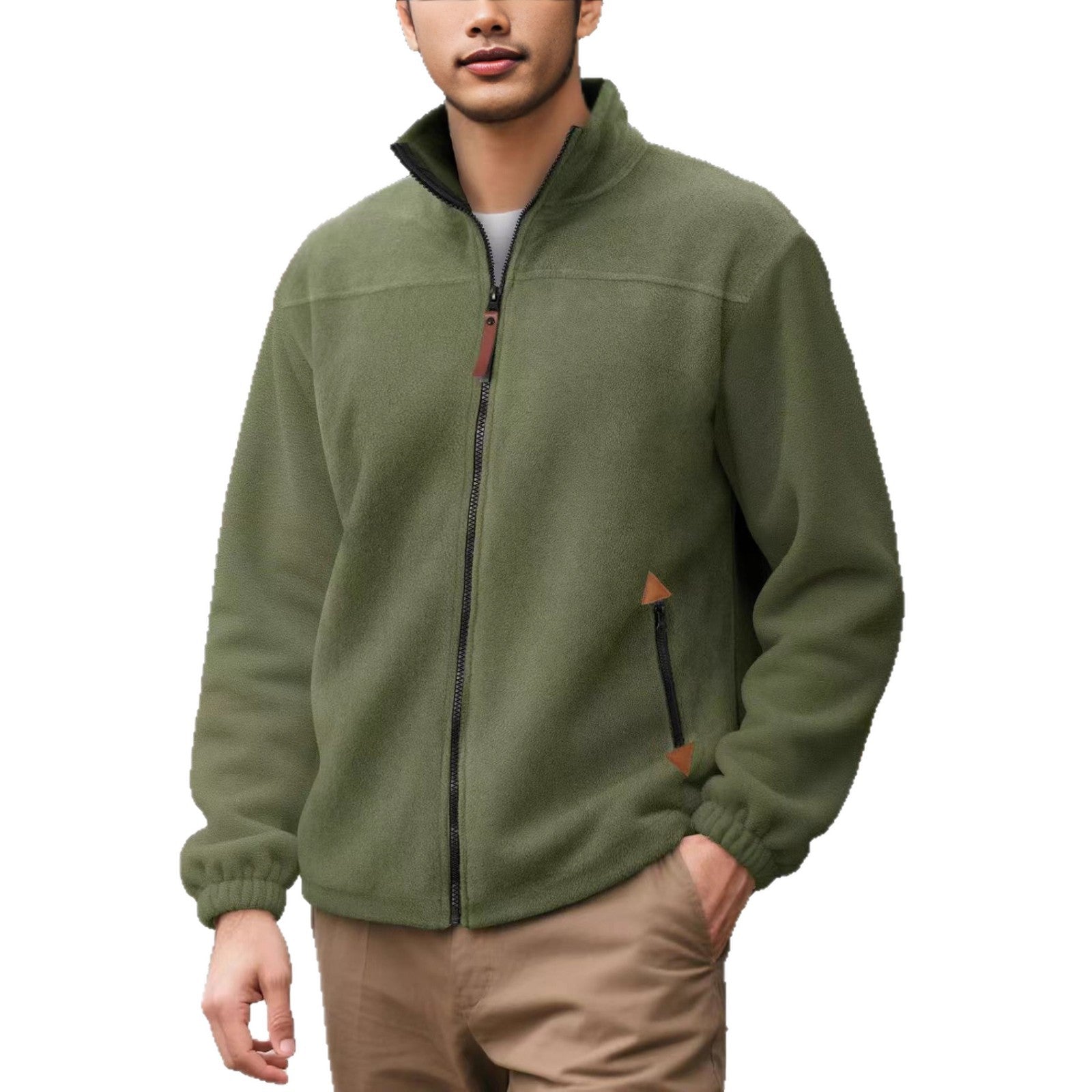 Herren Fleece-Thermo-Hoodie mit Reissverschluss