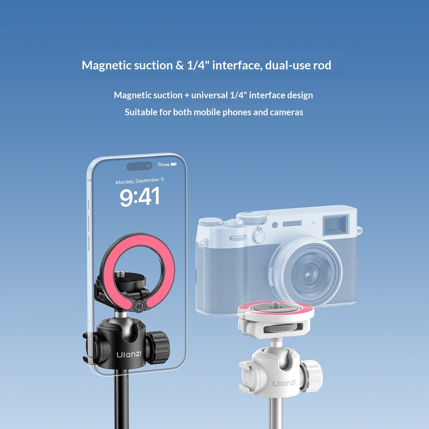 Magnetischer 2-in-1 Selfie Stick