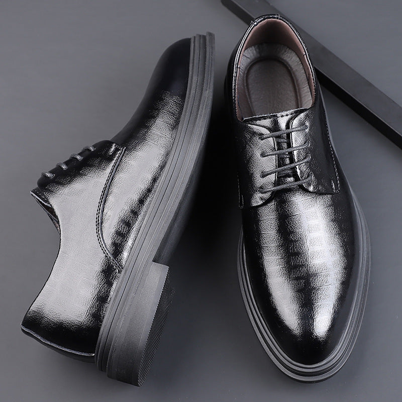 Business-Lederschuhe mit spitzer Zehe