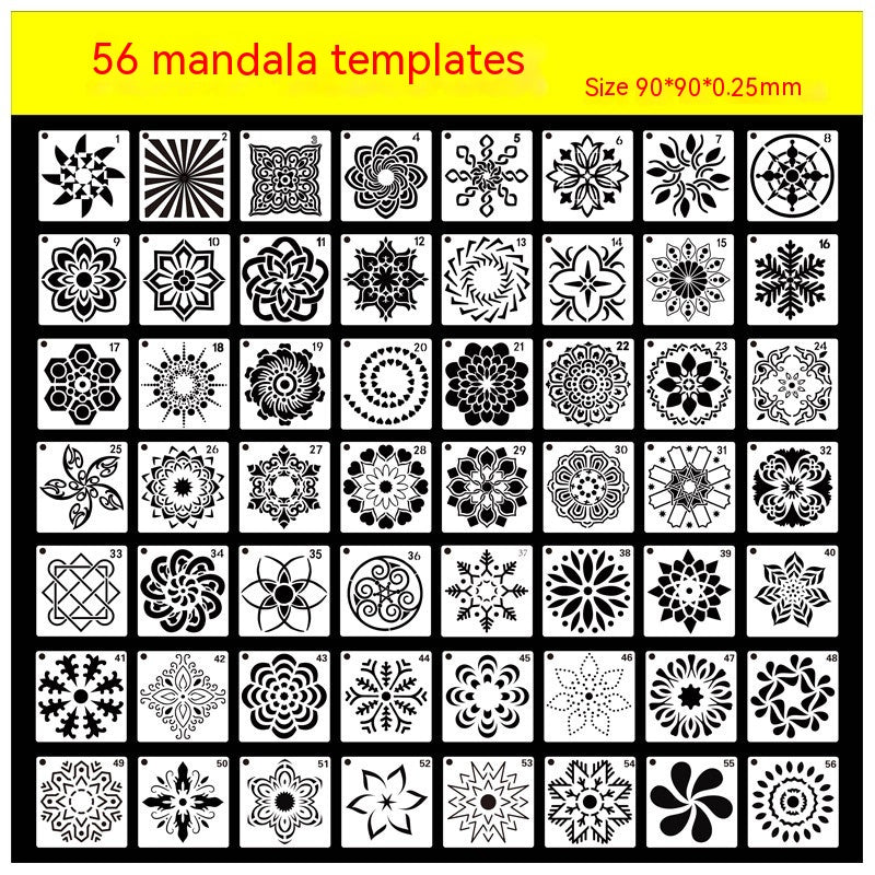 Mandala-Vorlage für Wandmalerei – Bild 5 | LuxeStyle