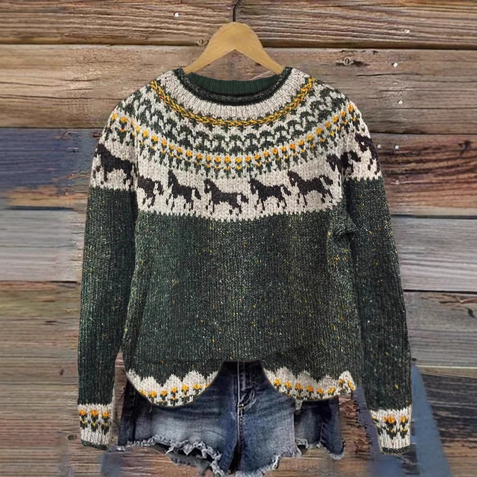 Damen Sweatshirt mit 3D-Effekt Print